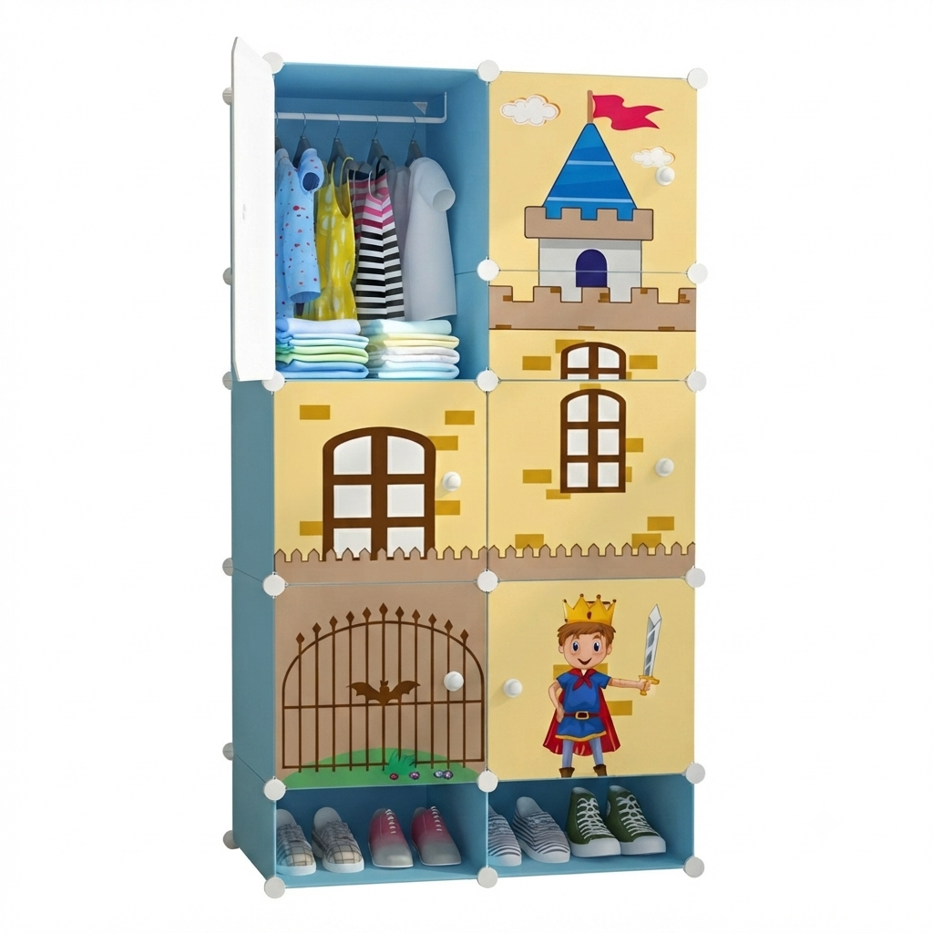 Guarda-Roupa Modular Infantil Castelo
